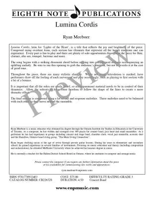 Lumina Cordis - Meeboer - Concert Band - Gr. 3