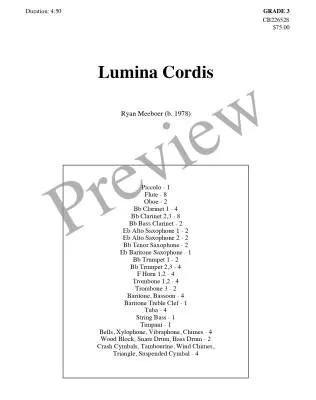Lumina Cordis - Meeboer - Concert Band - Gr. 3
