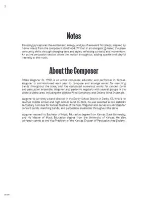 Bounding Joy - Wagoner - Concert Band - Gr. 3.5