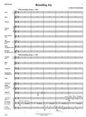 Bounding Joy - Wagoner - Concert Band - Gr. 3.5