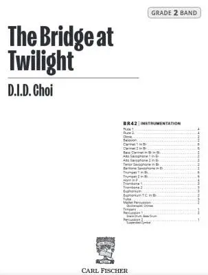 The Bridge at Twilight - Choi - Concert Band - Gr. 2