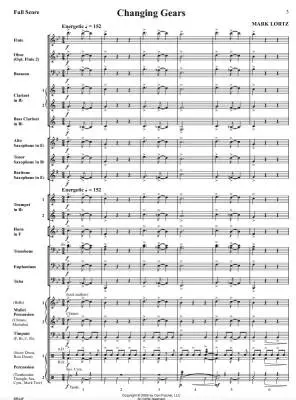 Changing Gears - Lortz - Concert Band - Gr. 2.5