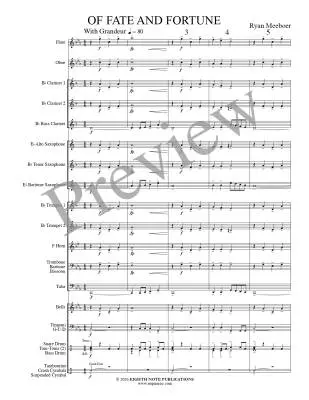Of Fate and Fortune - Meeboer - Concert Band - Gr. 1