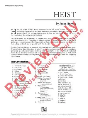 Heist - Barnes - Concert Band - Gr. 3
