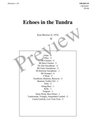 Echoes in the Tundra - Meeboer - Concert Band - Gr. 0.5