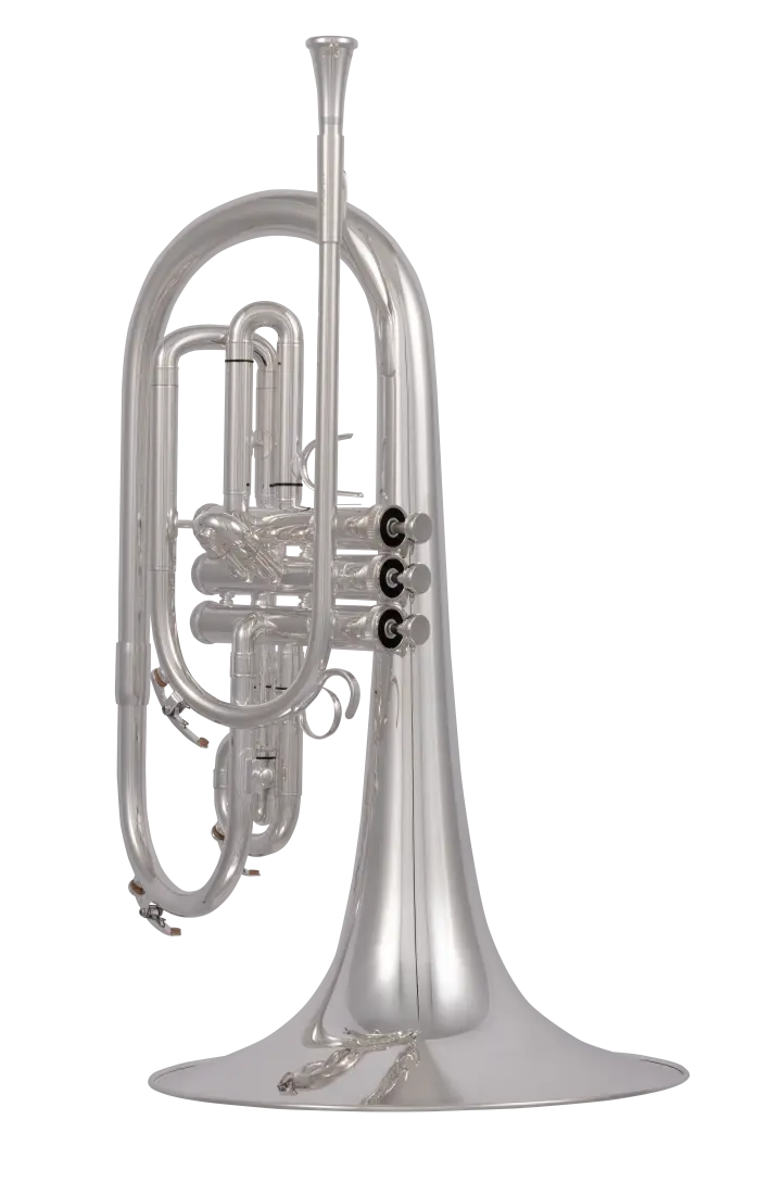 Professional Ultimate Marching Mellophone Outfit - Silver-Plated