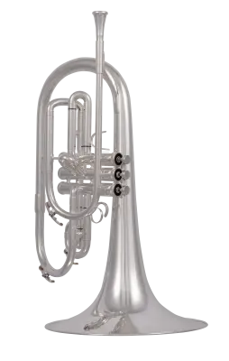 King - Professional Ultimate Marching Mellophone Outfit - Silver-Plated