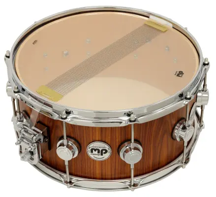 L&M Exclusive Collector\'s Series 333 Maple 6.5x14\'\' Snare Drum - Natural Hard Satin Over Santos