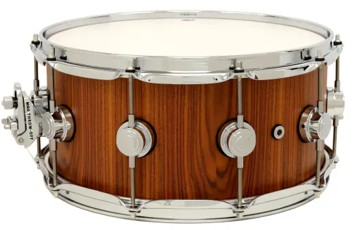 L&M Exclusive Collector\'s Series 333 Maple 6.5x14\'\' Snare Drum - Natural Hard Satin Over Santos