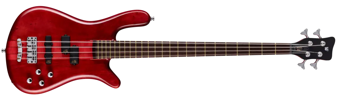 Pro Series Streamer Stage I, 4-String Bass Guitar - Burgundy Red Transparent Satin