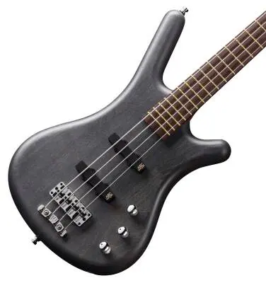 Pro Series Corvette Ash, 4-String Bass Guitar with Active Pickups - Nirvana Black Transparent Satin