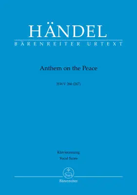 Baerenreiter Verlag - Anthem on the Peace HWV 266 (267) - Handel - Vocal Score, Urtext Edition - Soloists, Mixed Choir, Orchestra