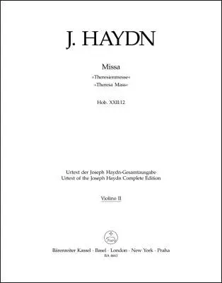 Missa in B-flat Major Hob.XXII:12 \'\'Theresa Mass\'\' - Haydn - Violin II Part, Urtext Edition