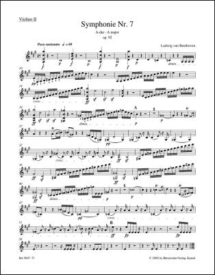 Symphony No. 7 in a Major Op. 92 - Beethoven - Part, Urtext Edition