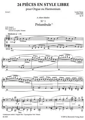 Complete Organ Works VIII.1 (1914) - Vierne - Performance Score, Urtext Edition - Organ