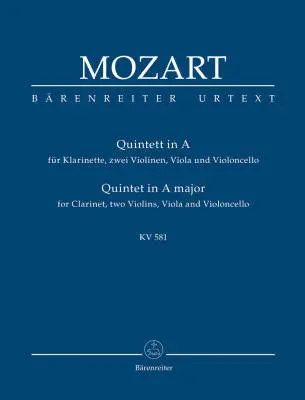 Baerenreiter Verlag - Quintet in a Major K. 581 Stadler Quintet - Mozart - Study Score