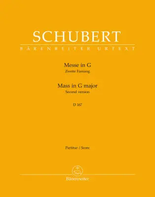 Baerenreiter Verlag - Mass in G major D 167, Second Version - Schubert - Full Score
