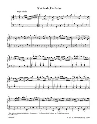 Sonata da Cimbalo in G Major -  Martines - Harpsichord - Book