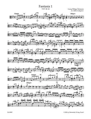 Twelve Fantasias TWV 40: 26-37 - Telemann - Viola - Book