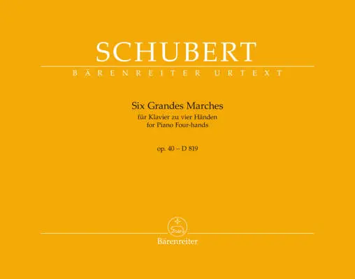 Baerenreiter Verlag - Six Grandes Marches Op. 40 D 819 - Schubert - 1P4H - Book