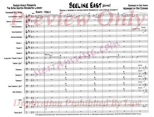 Beeline East - Hanna/Curnow - Jazz Ensemble
