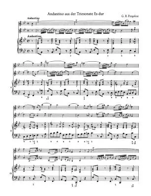 Christmas Chamber Music for Two Violins and Basso Continuo - Parts Set