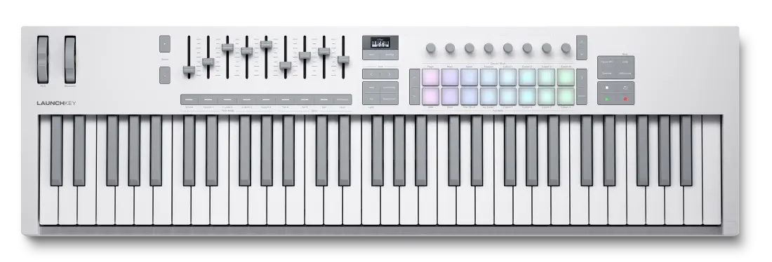 Launchkey MK4 61-Key MIDI Controller - White