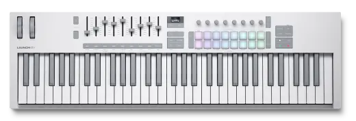 Novation - Launchkey MK4 61-Key MIDI Controller - White