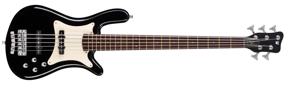 Pro Series Streamer CV 5-String Bass Guitar - Solid Black High Polish