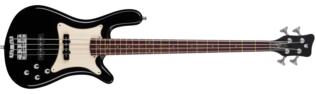 Pro Series Streamer CV 4-String Bass Guitar - Solid Black High Polish