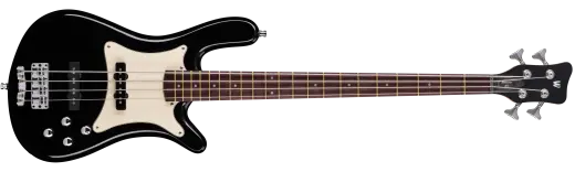 Warwick - Pro Series Streamer CV 4-String Bass Guitar - Solid Black High Polish