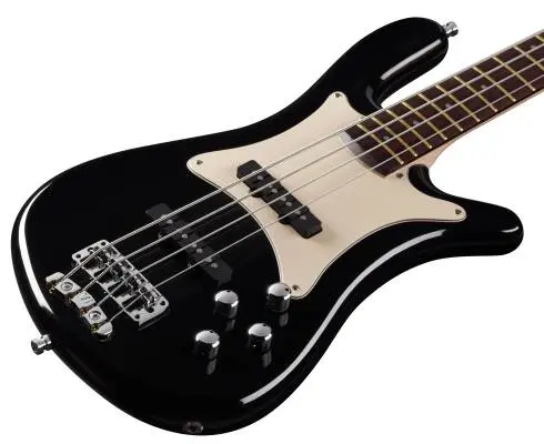 Pro Series Streamer CV 4-String Bass Guitar - Solid Black High Polish