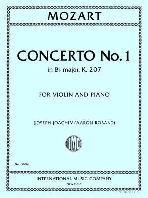 International Music Company - Concerto No. 1 in B Flat Major, K. 207 - Mozart/Rosand/Joachim - Violin/Piano