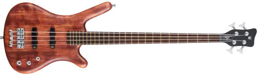Warwick - Pro Series Corvette Bubinga, 4-String Bass Guitar with Active Pickups and Electronics - Natural Transparent Satin