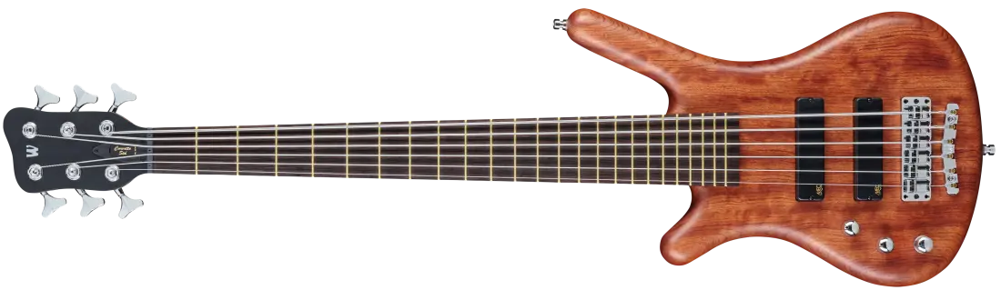 Pro Series Corvette Bubinga, Left-Handed 4-String Bass Guitar with Active Pickups and Electronics - Natural Transparent Satin
