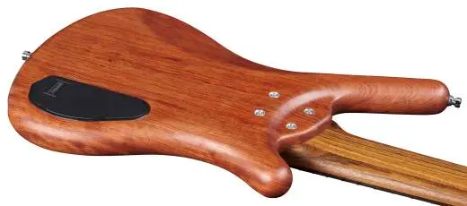 Pro Series Corvette Bubinga, Left-Handed 4-String Bass Guitar with Active Pickups and Electronics - Natural Transparent Satin