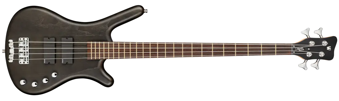 RockBass Corvette Taranis 4-String Bass Guitar, BEAD Tuning - Nirvana Black Satin