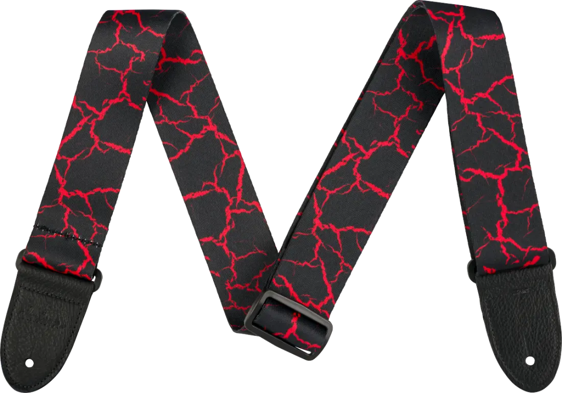 2 inch Poly Strap - Red Crackle