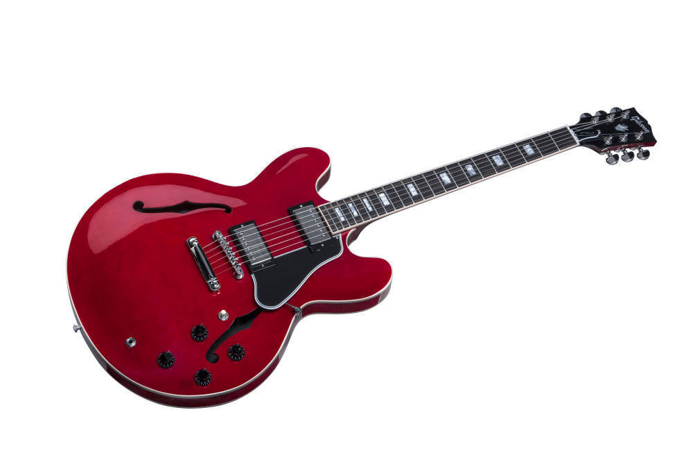 ギター Gibson Memphis ES-335 Cherry 2015 Gibson 2015 ES-335 Plain Top - Cherry | Long & McQuade