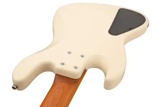 MetroExpress 21-Fret Vintage M/J 5-String Bass, Roasted Maple Fingerboard - Olympic White