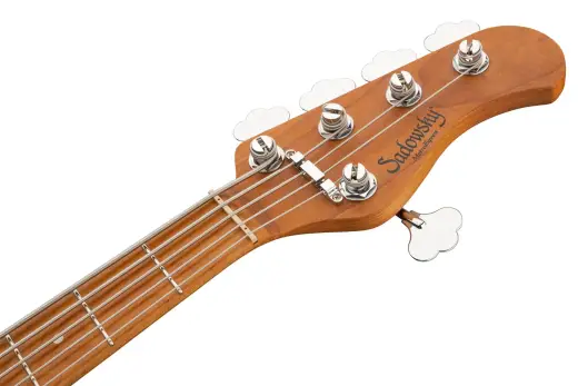 MetroExpress 21-Fret Vintage M/J 5-String Bass, Roasted Maple Fingerboard - Olympic White