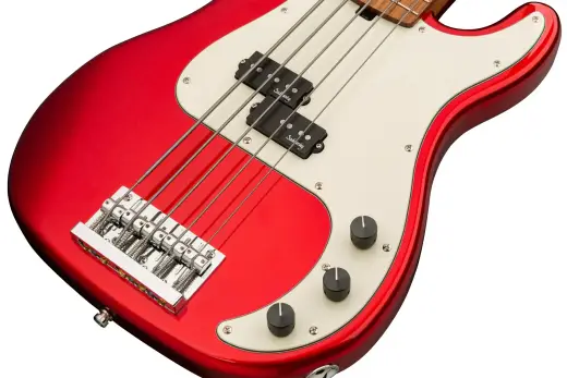 MetroExpress 20-Fret Ultra Vintage 5-String P Bass, Morado Fingerboard - Candy Apple Red