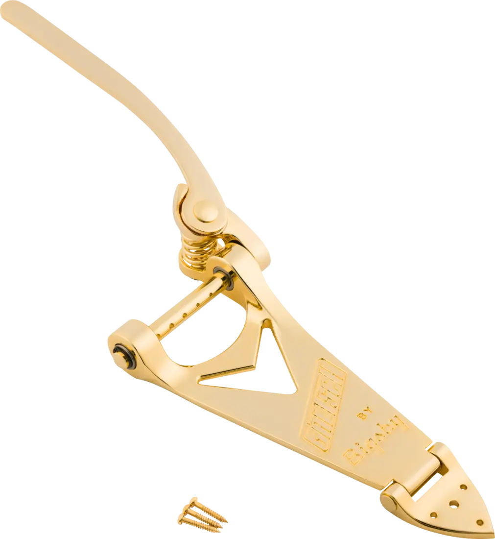 Gretsch Branded Tailpiece Bigsby B6, String-Thru - Gold