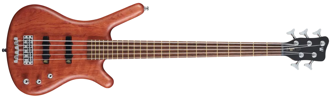 Pro Series Corvette Bubinga 5-String Bass Guitar with Active Pickups and Electronics - Natural Transparent Satin