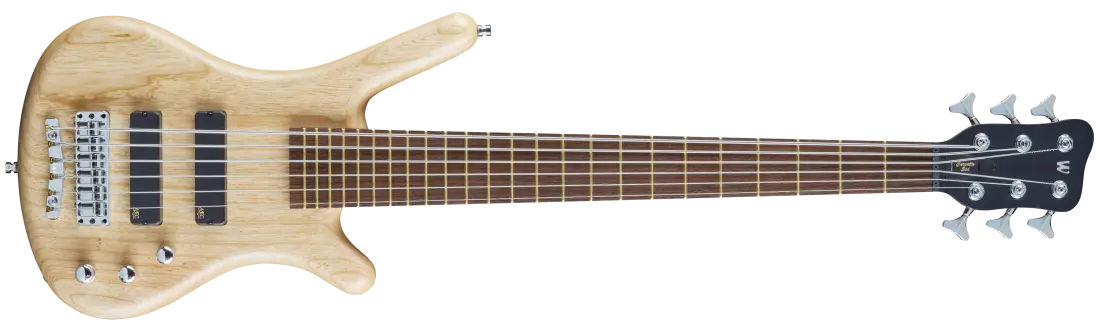 Pro Series Corvette Ash 6-String Bass Guitar with Active Pickups and Electronics - Natural Transparent Satin