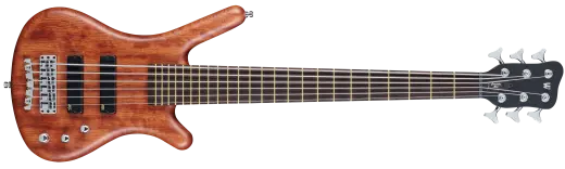Warwick - Pro Series Corvette Bubinga 6-String Bass Guitar with Active Pickups and Electronics - Natural Transparent Satin