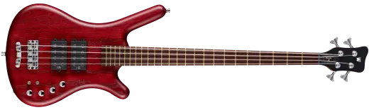 Warwick - Pro Series Corvette $$ 4-String Bass Guitar - Burgundy Red Transparent Satin