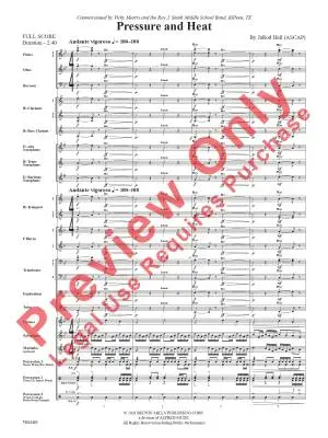 Pressure and Heat - Hall - Concert Band - Gr. 3
