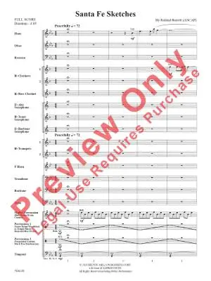 Santa Fe Sketches - Barrett - Concert Band - Gr. 2.5