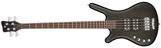 Warwick - RockBass Corvette $$ Left-Handed 4-String Bass Guitar with Gig Bag - Nirvana Black Transparent Satin